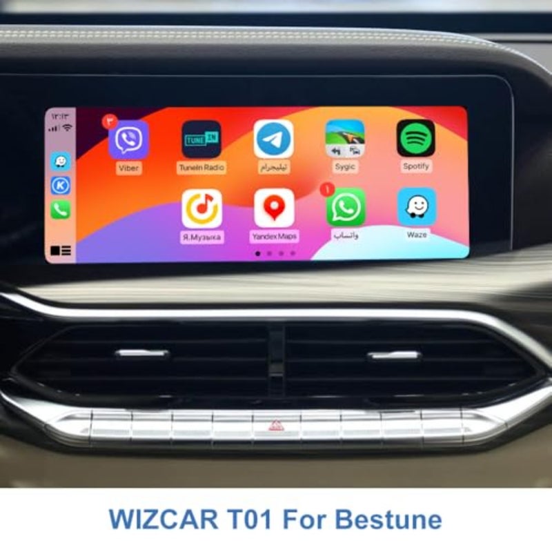 FAW T77 T99 T90 B70 T01 خريطة Google Waze سبوتيفي الموسيقى حل الوسائط الأصلي لسيارات FAW Bestune 2021-2025 - Image 4