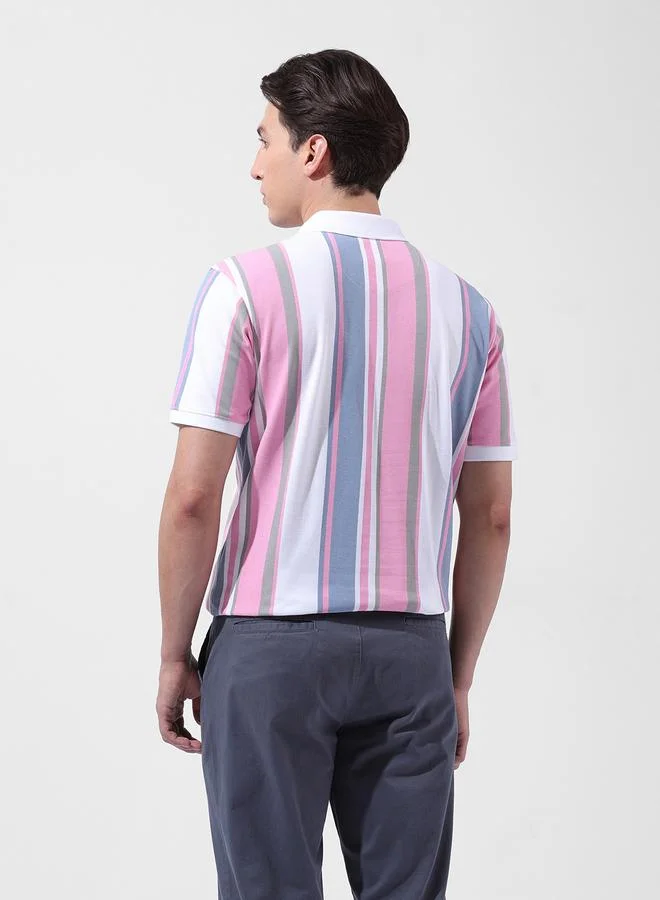 The Indian Garage Co Men Regular Fit Striped Polo