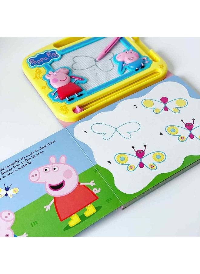 Peppa Pig Learning Series Drawing Board Book with Magnetic Pad