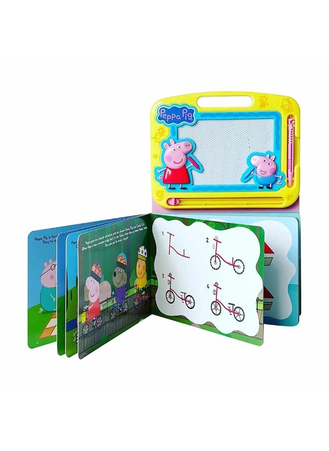 Peppa Pig Learning Series Drawing Board Book with Magnetic Pad