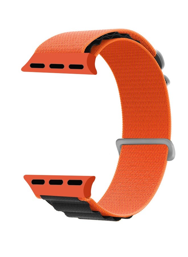 سوار Alpine Loop لساعة Apple Watch مقاس 49 مم/45 مم/44 مم/42 مم حزام رياضي منسوج من النايلون متوافق مع سلسلة iWatch Ultra2/Ultra/8/7/SE/6/5/4/3/2/1 حزام قابل للتعديل - Image 2