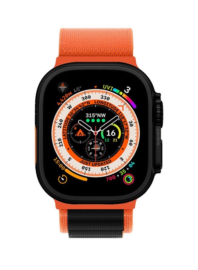 سوار Alpine Loop لساعة Apple Watch مقاس 49 مم/45 مم/44 مم/42 مم حزام رياضي منسوج من النايلون متوافق مع سلسلة iWatch Ultra2/Ultra/8/7/SE/6/5/4/3/2/1 حزام قابل للتعديل - Image 4