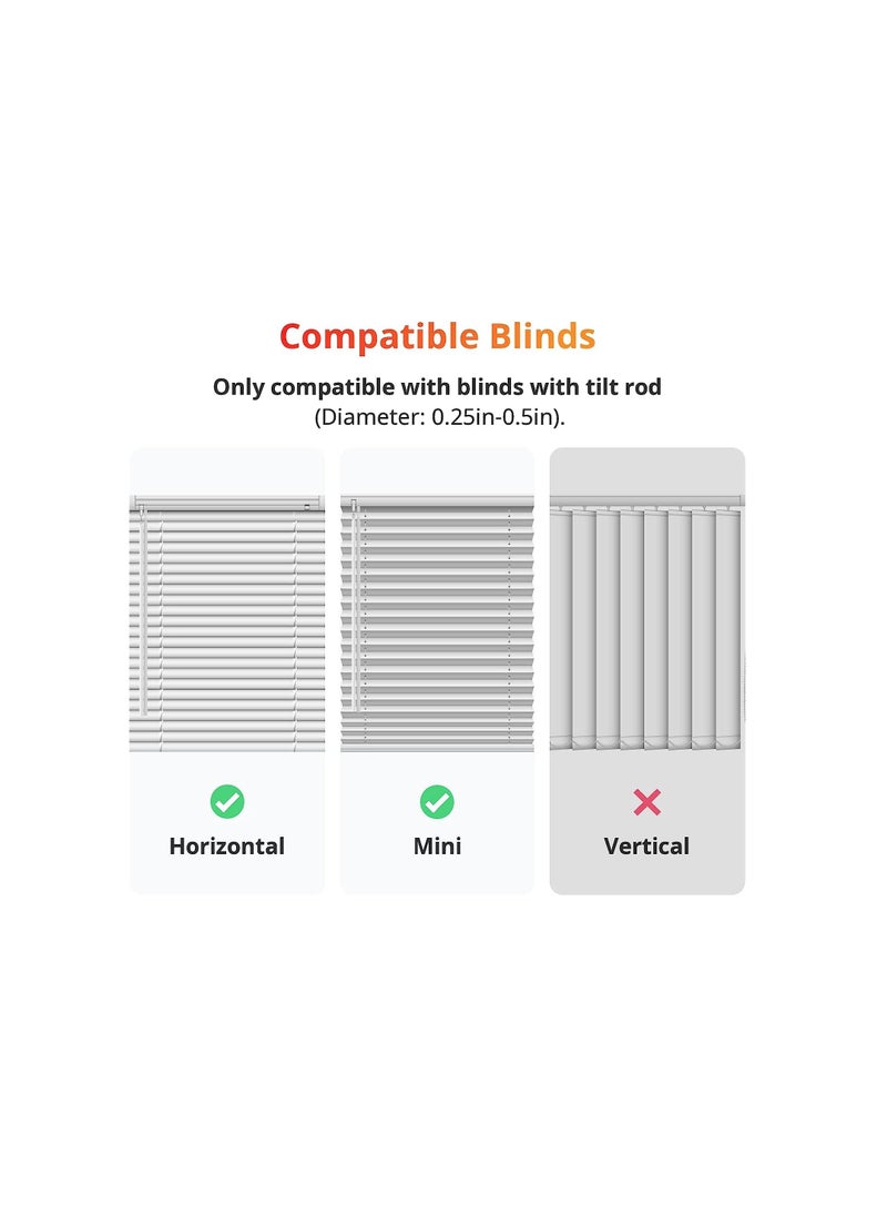 SwitchBot - SwitchBot Blind Tilt Motorized Blinds - Smart Electric Blinds with Bluetooth Remote Control - Image 1