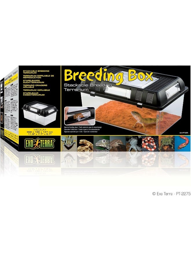 Exo Terra Exo Terra Breeding Box, Plastic Reptile Terrarium, Medium, PT2275 Multi  - Image 2