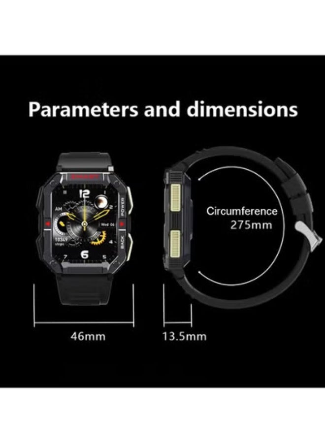 YK01 Smartwatch with 1.83-Inch HD Display, Fitness  Health Tracker, Bluetooth Notifications, Sports Modes, Waterproof Design - Image 3