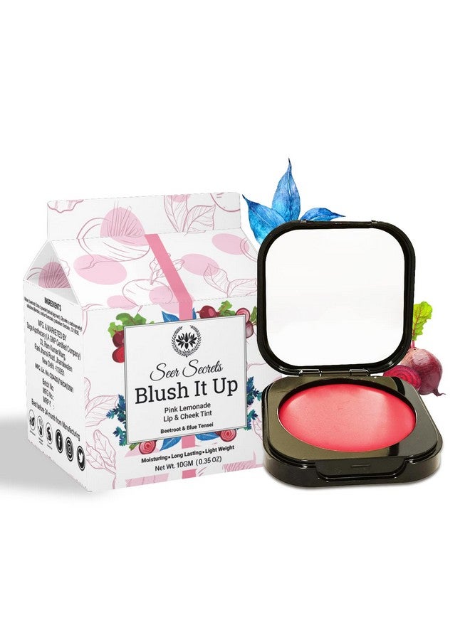 Seer Secrets Natural Blush It Up Lip And Cheek Tint For Long Lasting Moisturizing Lips | Pink Lemonade Blush It Up- 10Gm - Image 1