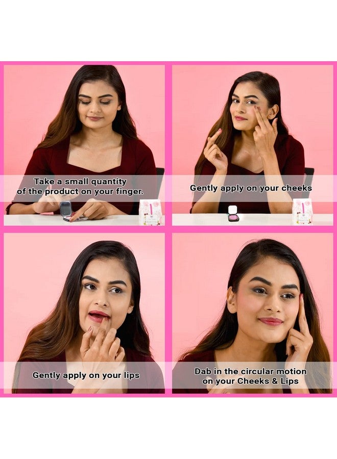 Seer Secrets Natural Blush It Up Lip And Cheek Tint For Long Lasting Moisturizing Lips | Pink Lemonade Blush It Up- 10Gm - Image 3