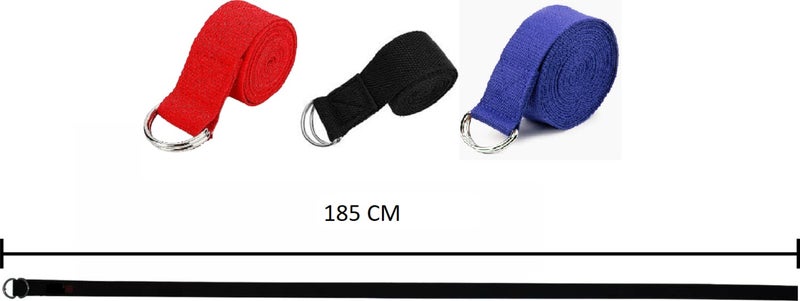 1 Piece 185cm Yoga Stretching Strap Training Belt Leg Fitness Exercise