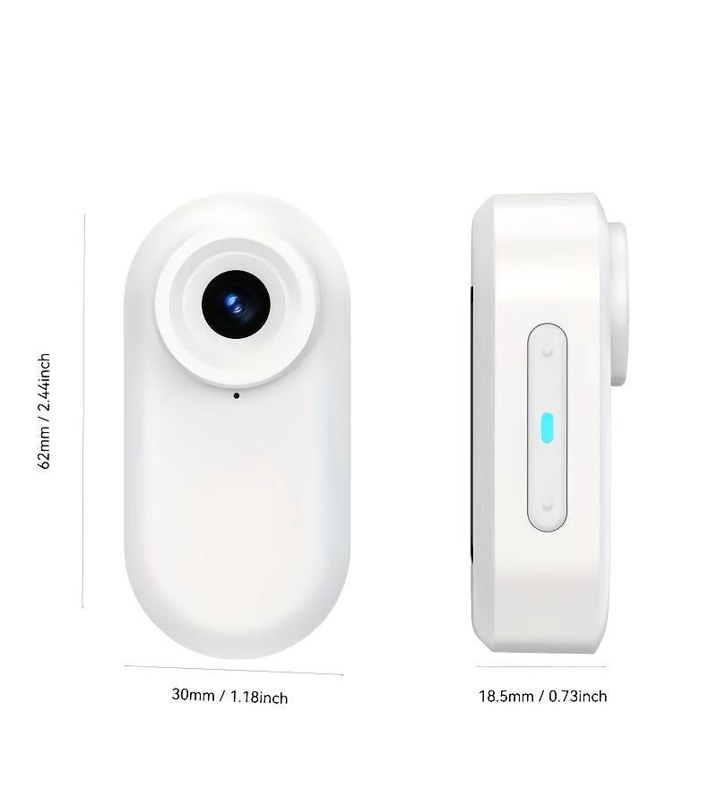 1pc 1080P FHD Wearable Camera with Thumb Camera White 32GB Card USB Charging Charging Case 800mAh Rechargeable Battery 350mAh Battery Portable Vlogging Loop Recording for Pet Cycling Motorcycle Home Travel - Image 3