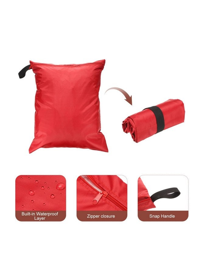 uxcell uxcell 2 Pcs Wet Dry Bags, 16" x 20" Waterproof Travel Bags with Two Zippered Pockets, Gym Bag for Beach Pool Swim Suit and Wet Clothes Red - Image 3