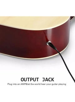 Megarya Cutaway Electro Acoustic Guitar with 4 Band EQ Natural  - Image 4