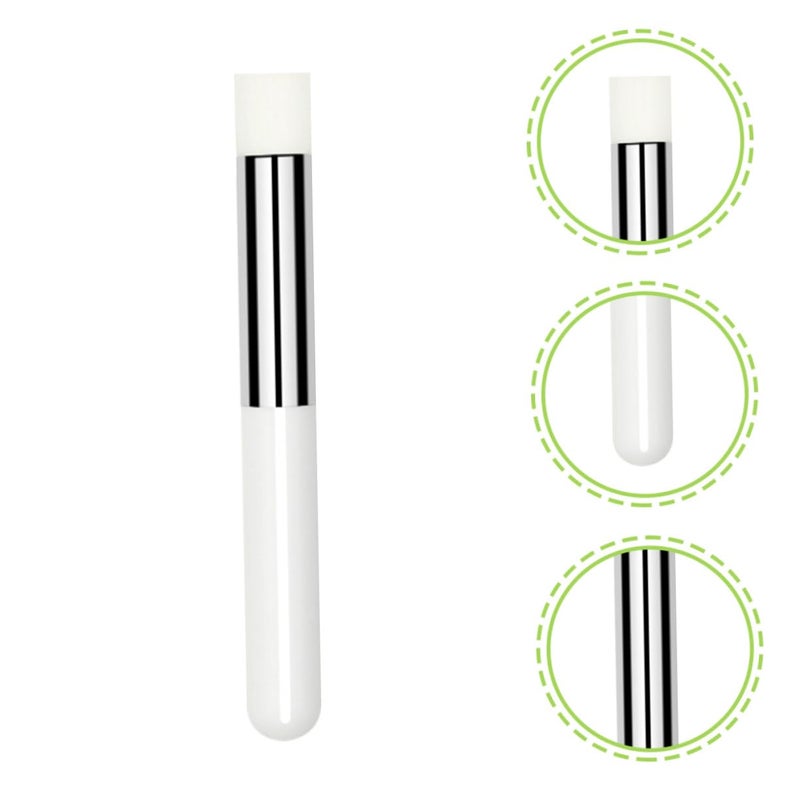 2Pcs Lip Smudge Brush Compact Ergonomic Makeup Applicator for Women Mini Rounded Head Tools for Lipstick Concealer Lip Balm Eyeshadow Blending and Smudging - Image 4