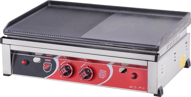 Işıkgaz Silverinox Industrial 70 cm Cast Iron Grill with 70 LPG Cylinder 