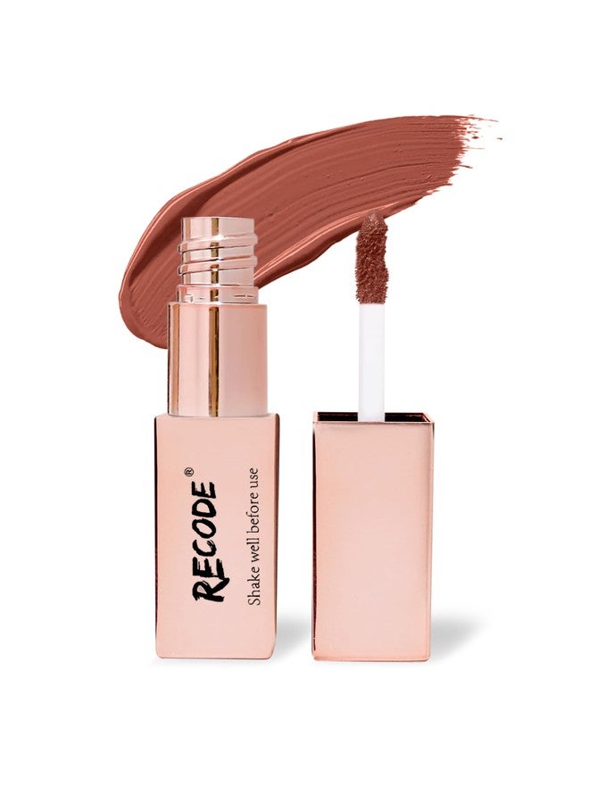 Recode 08 | All About Gloss | Gloss Fix Glossy Transfer Proof Liquid Lipstick - 08 On Fire- 3 ML - Image 1