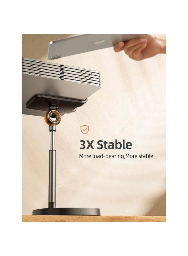 Lisen Tablet & Phone Stand Adjustable for iPhone Phone Holder for Desk, Office Desk Accessories Computer PC for iPhone Stand Gaming Essentials Fit Otterbox Case Phones Switch Kindle iPad Air Tablet 4-10in - Image 5