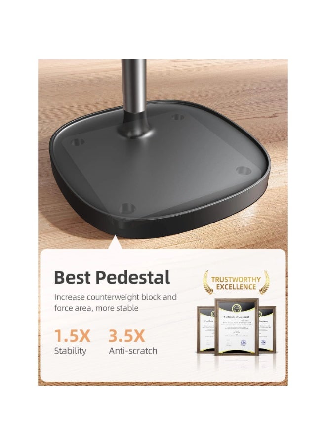 Lisen Tablet & Phone Stand Adjustable for iPhone Phone Holder for Desk, Office Desk Accessories Computer PC for iPhone Stand Gaming Essentials Fit Otterbox Case Phones Switch Kindle iPad Air Tablet 4-10in - Image 3