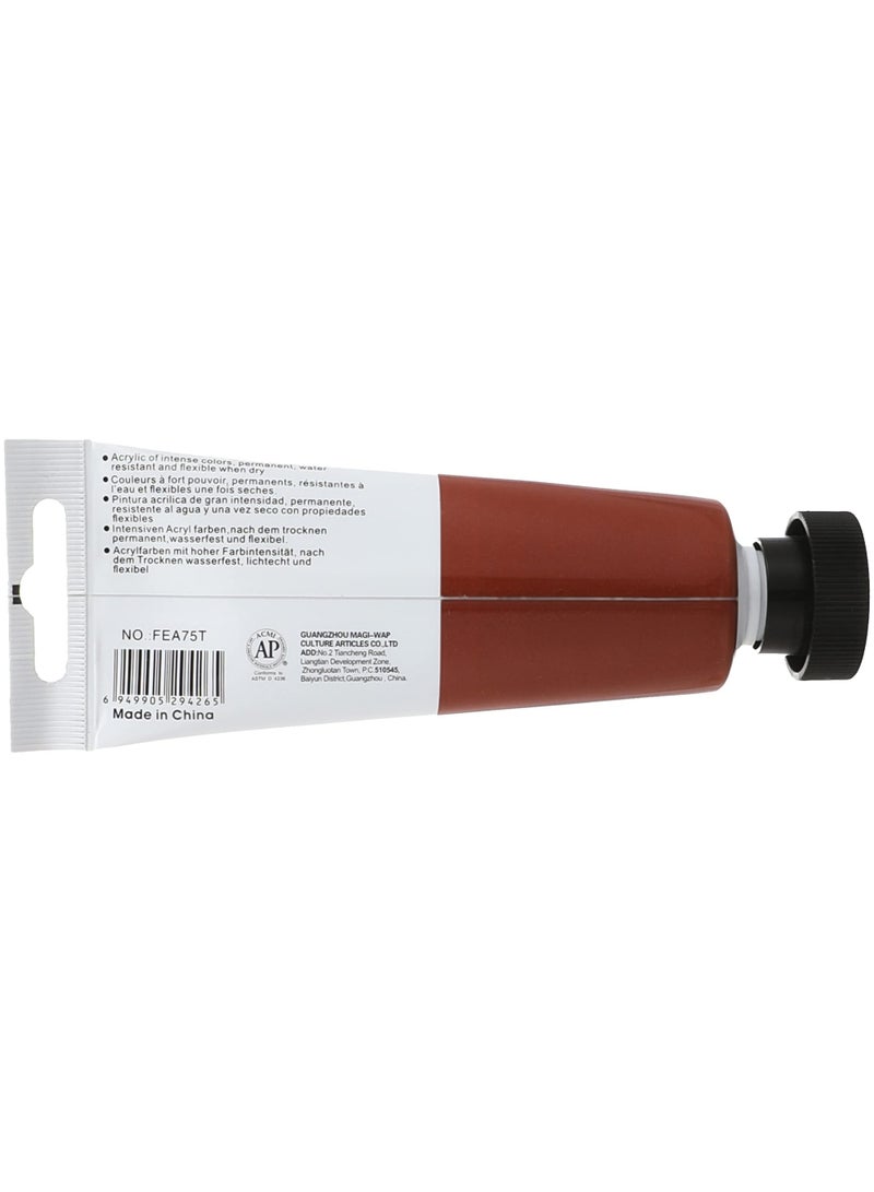 ART RANGERS Acrylic Colour – Burnt Brown 75ml | High-Quality Metallic Paint for Art & Craft - FEA143 - Image 3