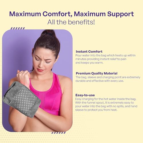 Commence Electric Heating Gel Bag for Pain Relief Electric Hot Pack Heat Pad Electric | Electric Heating Pad for Back Pain Men & Women with Charging Cord (Multicolour/Assorted) (Pack of 1) - Image 3