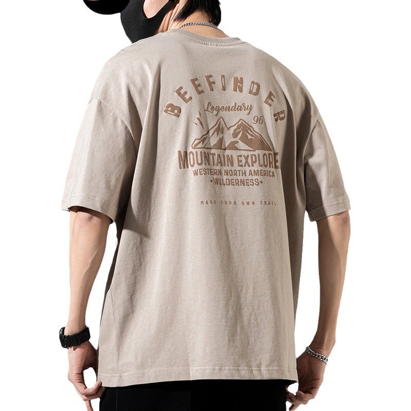 Short-Sleeved T-Shirt Men'S Half-Sleeved Summer Loose Large Size Men'S T-Shirt Men'S Pure Cotton Fatty Plus Size Men'S Summer - Image 5