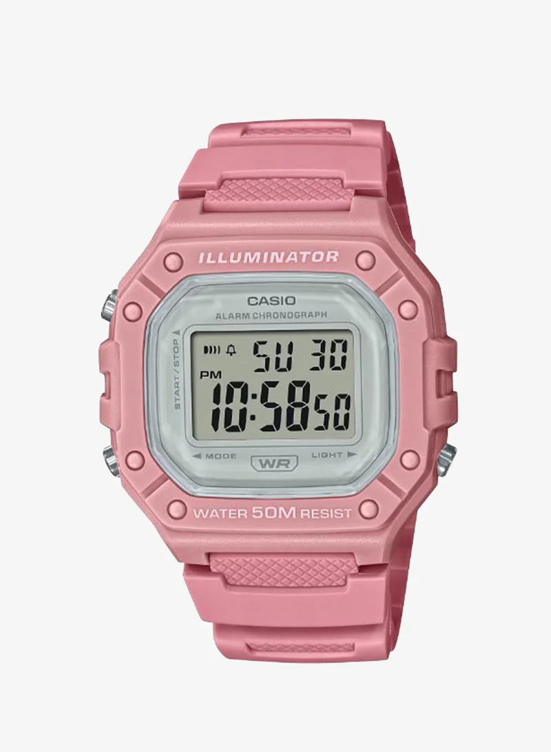 Casio Women's Resin Digital Watch W-218HC-4AVDF - 43.2 mm