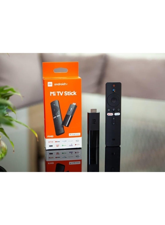 Mi TV Stick 4K Ultra HD Streaming Device, Android TV 11 with Google Assistant Voice Remote Control Streaming Media Player Black - Image 1