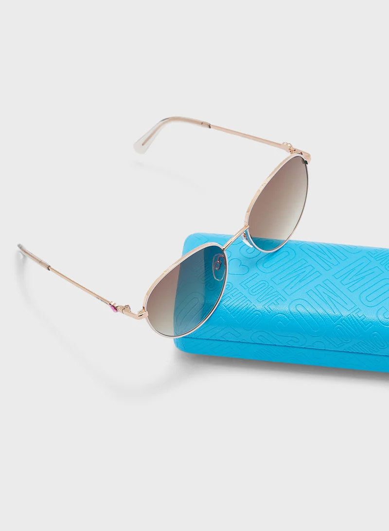 لوف موسكينو Mol074/S Aviator Sunglasses