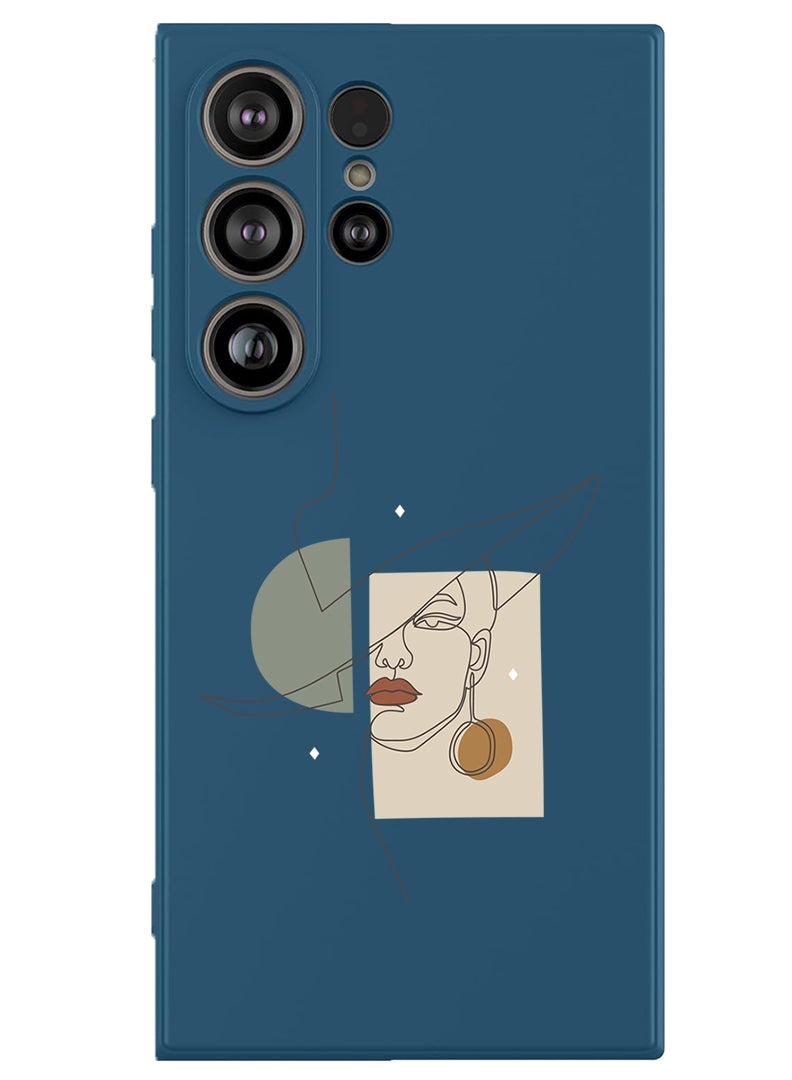 Theodor Protective Slim Fit Case Liquid Silicone Cover with Full Body Protection Anti-Scratch Shockproof Case For Samsung Galaxy S25 Ultra (Blue) - Women in Style - Image 1