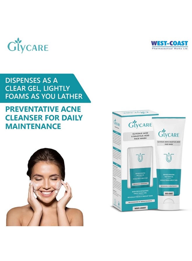 WEST COAST Westcoast Glycare Face Wash With Glycolic Acid For Dull Skin |daily Glowing| | Un-even, Rough & Bumpy Skin | - 100 Ml - Image 2