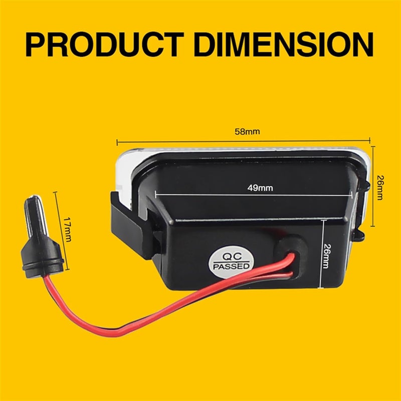 Vuzmode 2Pcs License Plate Light for Ford Vehicles - Image 2