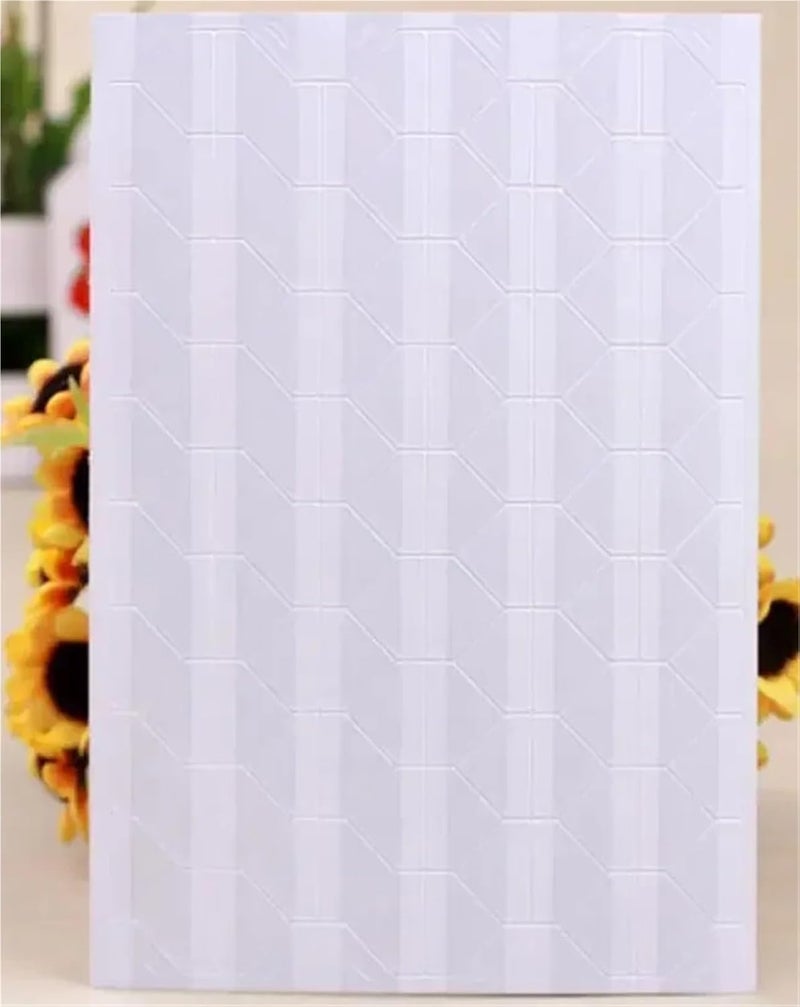 Photo Corners Self Adhesive 20sheets Simple Functional White Transparent Series DIY PVC Corner Sticker Set for Photos Pictures(Red on White) - Image 5