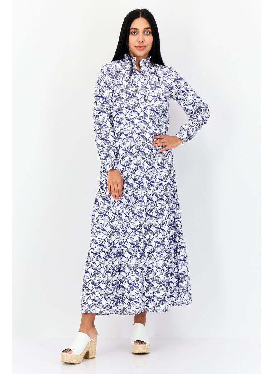 Kathy Ireland Women Allover Print Midi Dress, Multicolor  - Image 1
