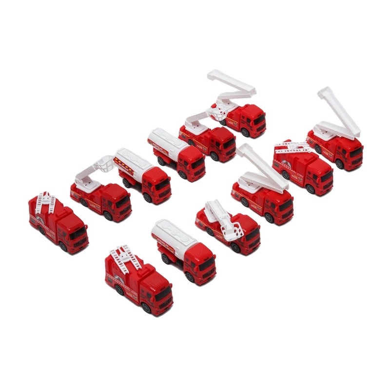 Truck Series Fire Protection Vehicles 12 Pieces - XY338-A13 - Image 2