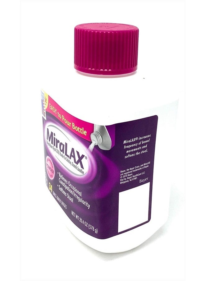 MiraLAX Powder Laxative, 34 Doses, 20.4 Ounce  - Image 3
