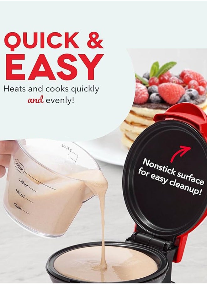 Generic 4" Mini Waffle Maker - Made With Premium Quality Plastic & Non-Stick Coating - Small Pancake Maker For Brownies, Cookies, Quesadillas, Calzones, Hash Browns and Other Foods  - Image 3