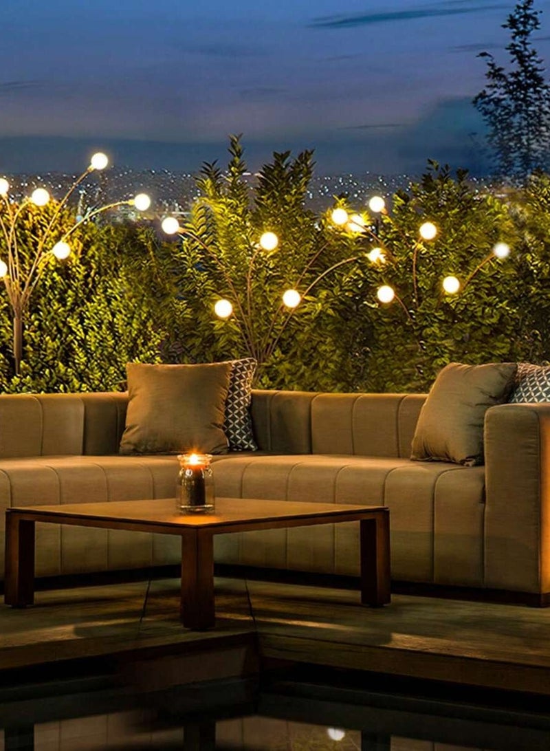 Firefly Courtyard Lights - 20/40 LED Solar-Powered Garden Decor Lights, Swaying in Wind, Waterproof, Auto On/Off, High Brightness, Flexible Iron Wire, Ideal for Patio, Yard, Pathway Decoration - Image 2