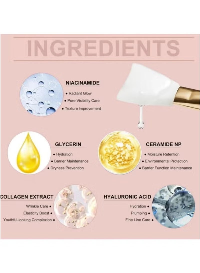 Medicube Collagen Night Wrapping Peel Off Facial Mask - Overnight Sleeping Mask For Elasticity & Hydration Care, Reduces Sagging & Dullness - Collagen Extract For Radiant Skin