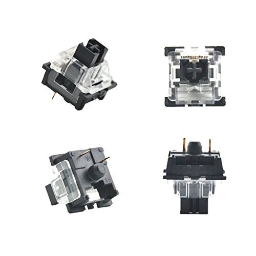 GranVela OUTEMU (Gaote) Black Switches - 20 Pack -3 pin DIY Replaceable Linear Heavy 60g Force Key Switches Replacement Switches or Mechanical Keyboard - Image 4