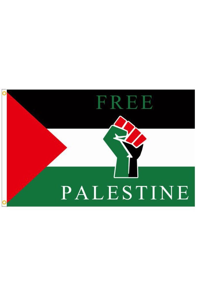Generic The Flag of Free Palestine Banner/Flag Printed Canvas 150CM x 90CM  - Image 1