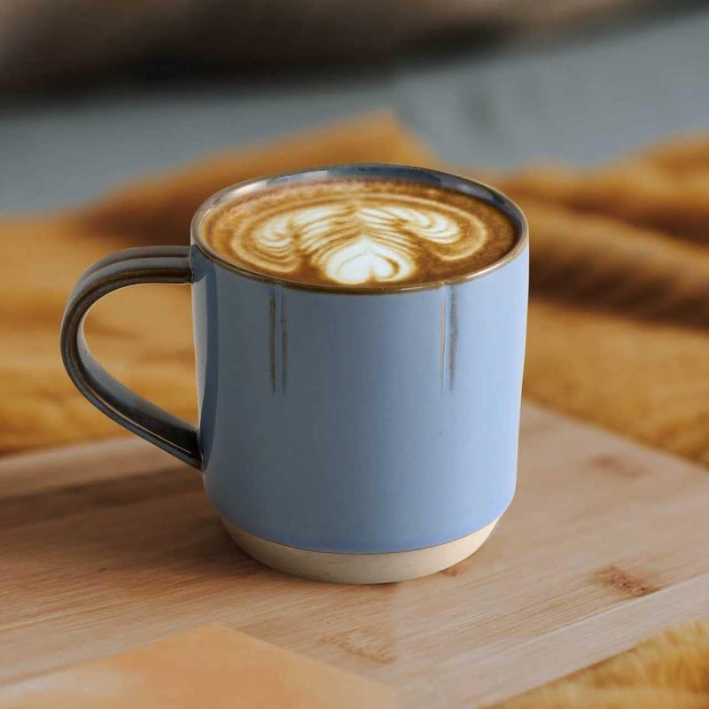 Vambechda 8 oz Ceramic Coffee Mug with Handle handmade in Japanese style American coffee latte suitable for office and home coffee bar - Image 5