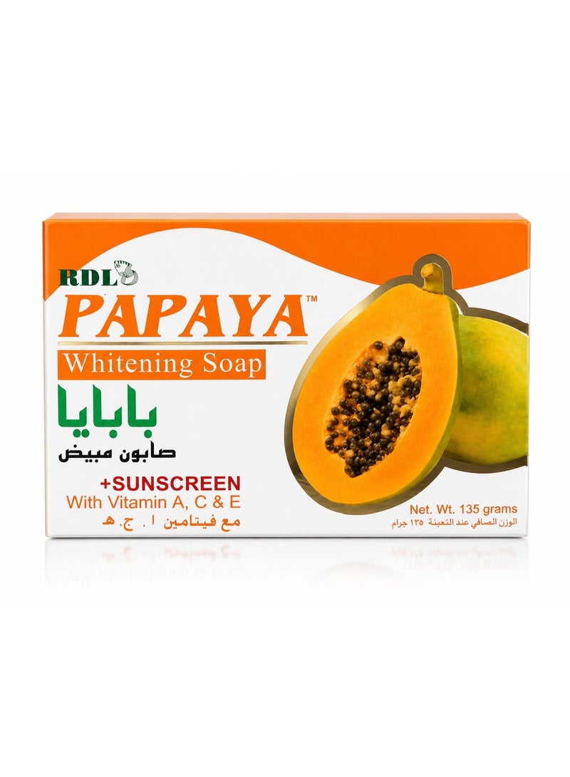 RDL Papaya Whitening Soap 135grams - Image 1