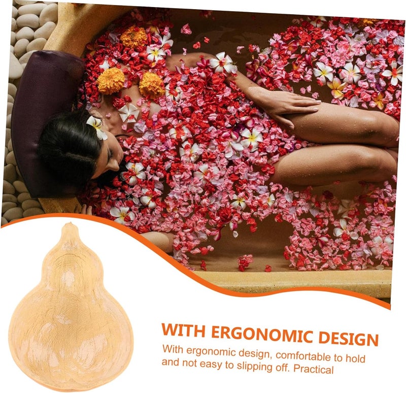 Chinese Gourd Water Scoop Multi-use Ladle for Kitchen Bath Hair Washing Non-slip Handle Natural Decor Molding - Image 4