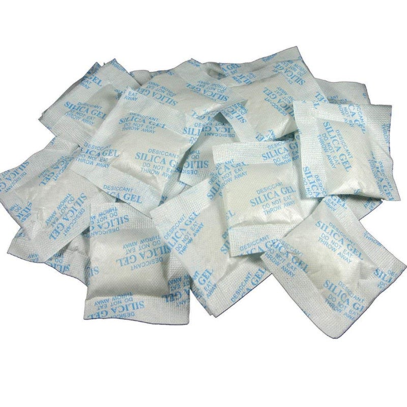 Sohler Premium Silica Gel Desiccant Packs 10 Gram 50 Packets Drying Agent Moisture Absorbers Dehumidifiers for Storage Food Clothes Tools