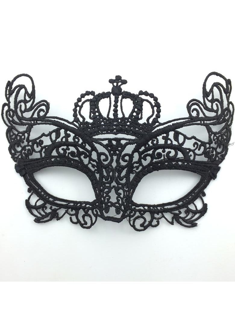 Red owl 2 Piece Adult Masquerade Mask, Mysterious Fun Lace Masks, Women Man Lace Headpiece  - Image 3