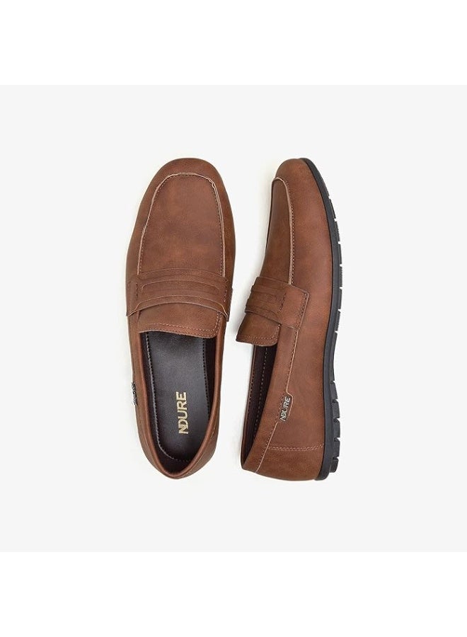 نديور حذاء رجالي بدون كعب من الجلد من إندور، سهل الارتداء، مريح، خفيف الوزن، مناسب للمشي، مقاوم للانزلاق - Image 4