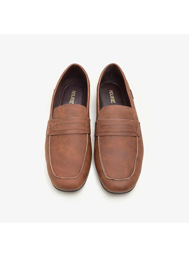 نديور حذاء رجالي بدون كعب من الجلد من إندور، سهل الارتداء، مريح، خفيف الوزن، مناسب للمشي، مقاوم للانزلاق - Image 2