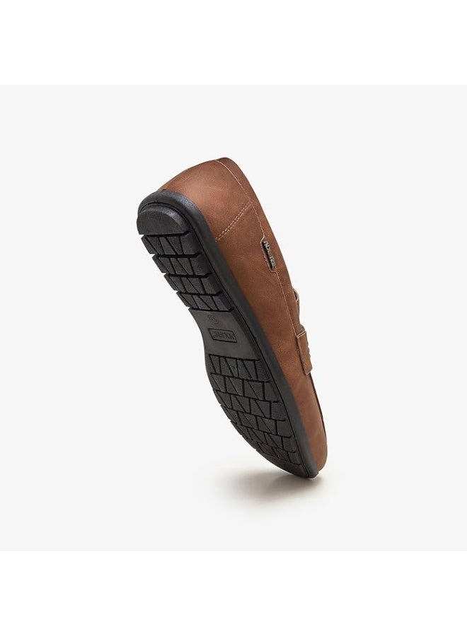 نديور حذاء رجالي بدون كعب من الجلد من إندور، سهل الارتداء، مريح، خفيف الوزن، مناسب للمشي، مقاوم للانزلاق - Image 5