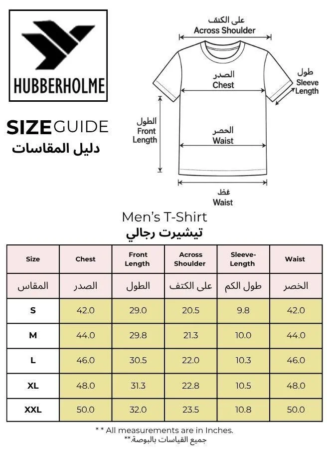 Hubberholme Red Men's Red 100% Cotton Solid Oversized T-Shirt for Men | Best Price UAE