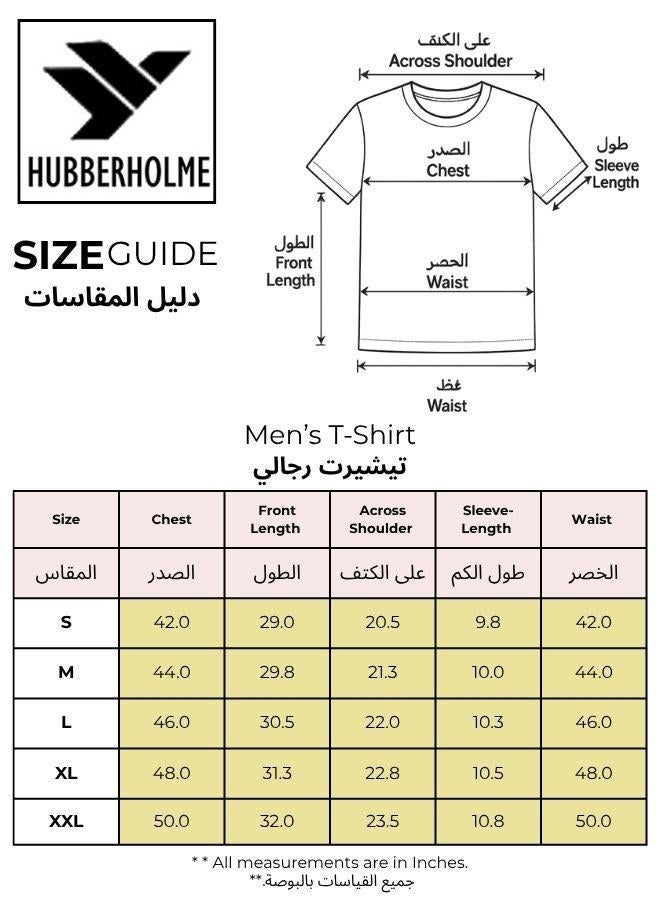 Hubberholme Men's Red 100% Cotton Solid Oversized T-Shirt - Image 4