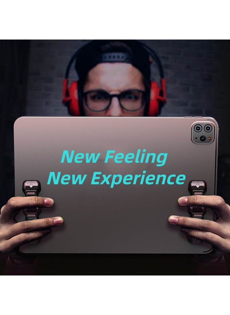 مقبض ألعاب لجهاز iPad - مقبض لوحة ألعاب من السيليكون متعدد الأصابع، وحدة تحكم ألعاب الكمبيوتر اللوحي للإمساك بها
