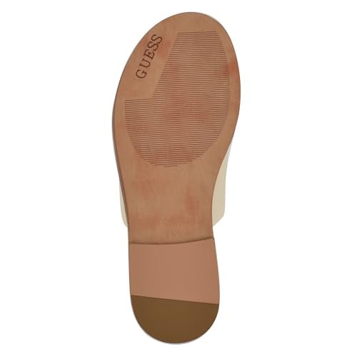 Guess Women's GRAYSIE Flat Sandal, Ivory 151, 8 - Image 4